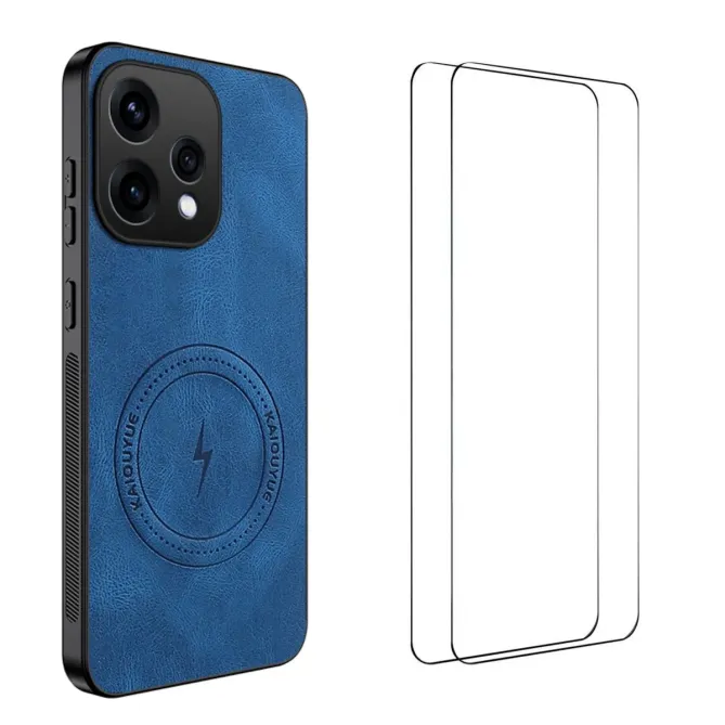 Coque Oppo Reno 15 MagSafe Nappa avec 2 verre trempé