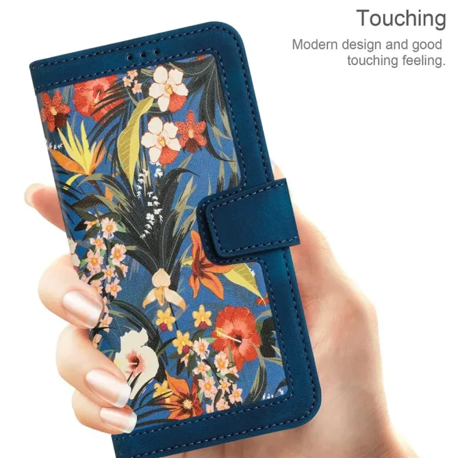 Housse Oppo Reno15 Fleurs Exotiques avec Dragonne