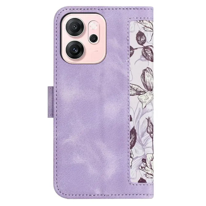 Housse Oppo Reno 15 Croquis Floral avec Dragonne