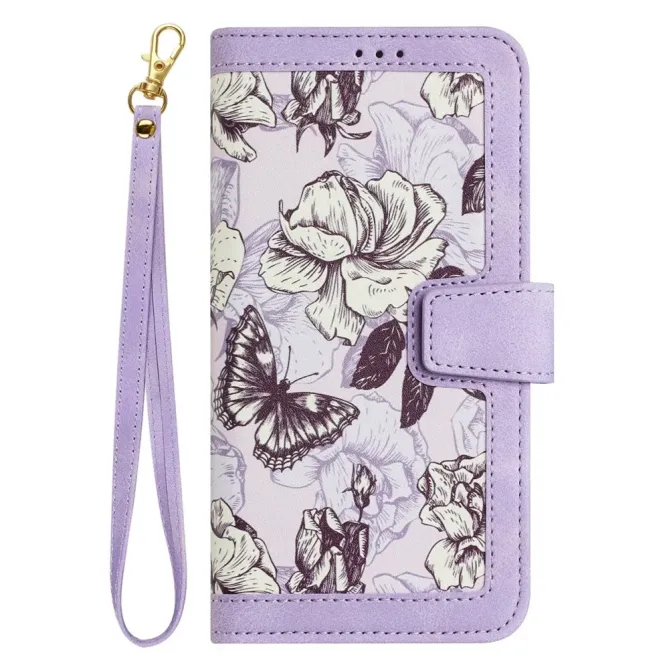 Housse Oppo Reno 15 Croquis Floral avec Dragonne