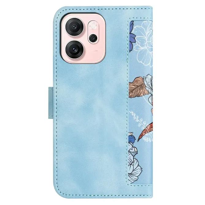 Housse Oppo Reno 15 Florale avec Dragonne