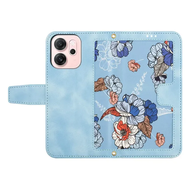 Housse Oppo Reno 15 Florale avec Dragonne