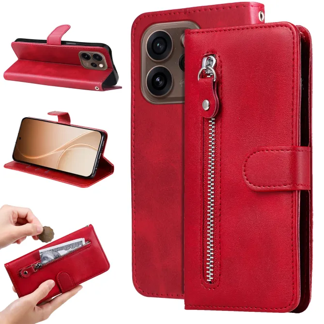 Housse Oppo Reno 15 Pro Zipper Pocket Fonction Support