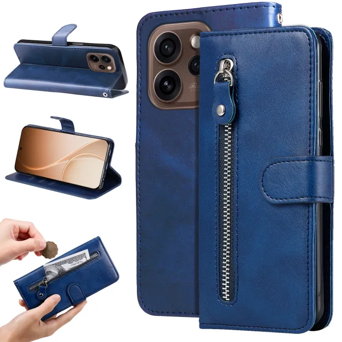 Housse Oppo Reno 15 Pro Zipper Pocket Fonction Support