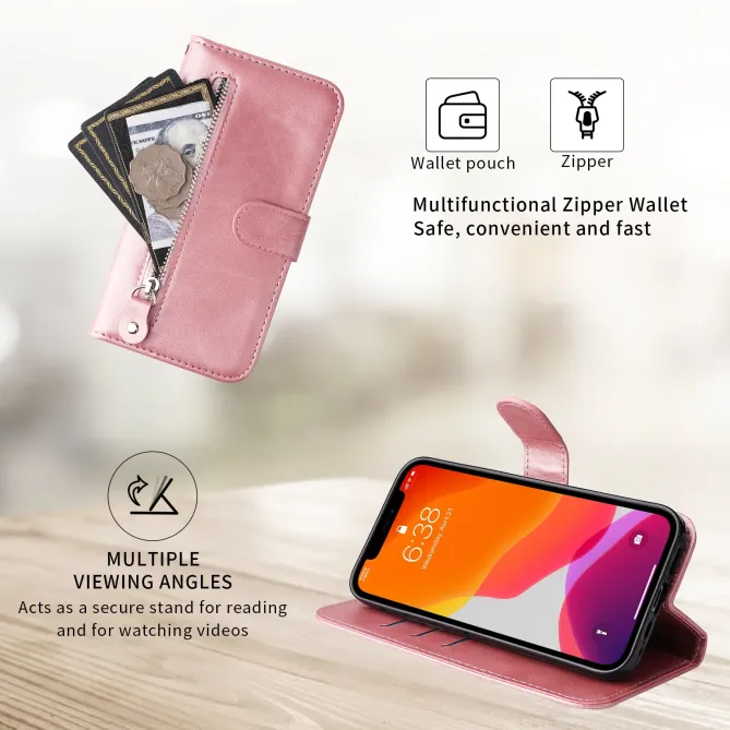 Housse Oppo Reno 15 Pro Zipper Pocket Fonction Support