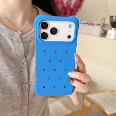 Coque iPhone 17 Pro Max Breathe perforée anti-chocs Bleu - photo 14
