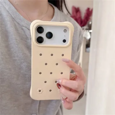 Coque iPhone 17 Pro Max Breathe perforée anti-chocs Beige Clair - photo 22