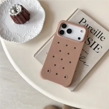 Coque iPhone 17 Pro Max Breathe perforée anti-chocs Marron Clair - photo 24