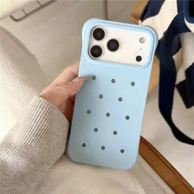 Coque iPhone 17 Pro Max Breathe perforée anti-chocs Bleu clair - photo 26