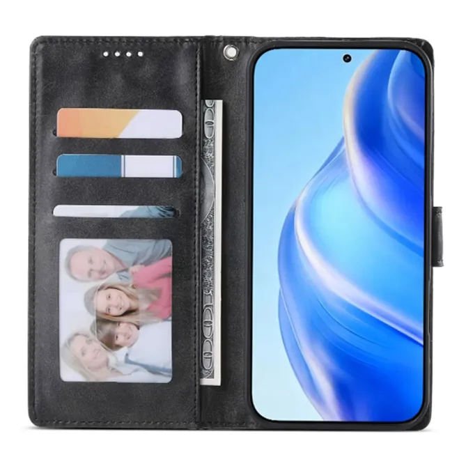 Housse OPPO Reno15 Pro Max 5G portefeuille cuir avec dragonne