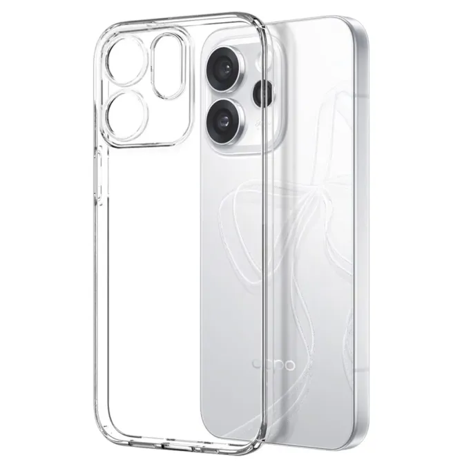 Coque transparente OPPO Reno15 Pro Max 5G avec protection d'écran en v