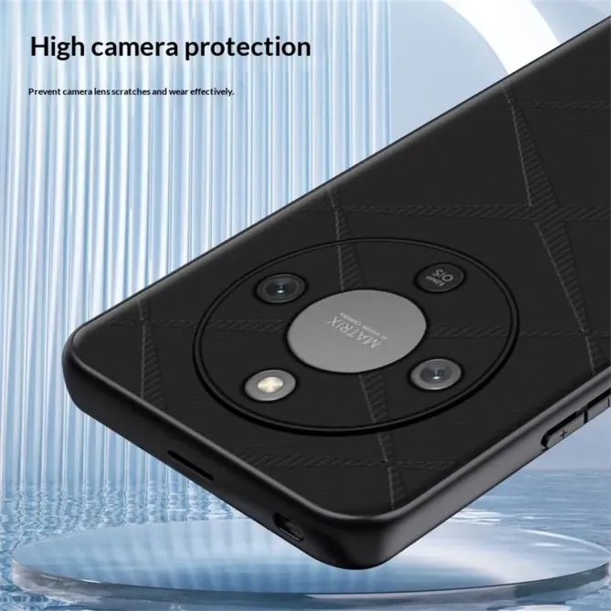 Coque Honor Magic 8 Lite / X9d 5G motif X relief effet cuir