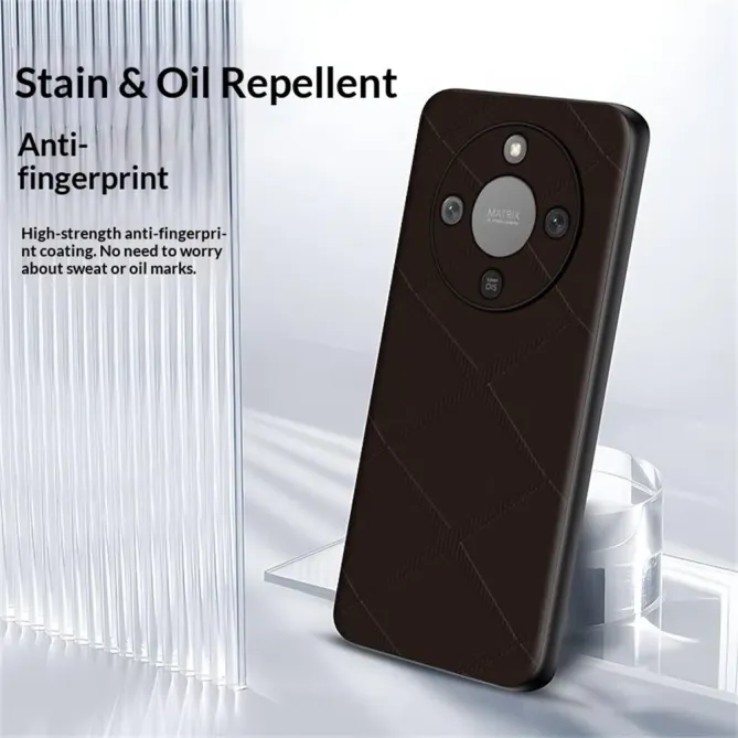 Coque Honor Magic 8 Lite / X9d 5G motif X relief effet cuir