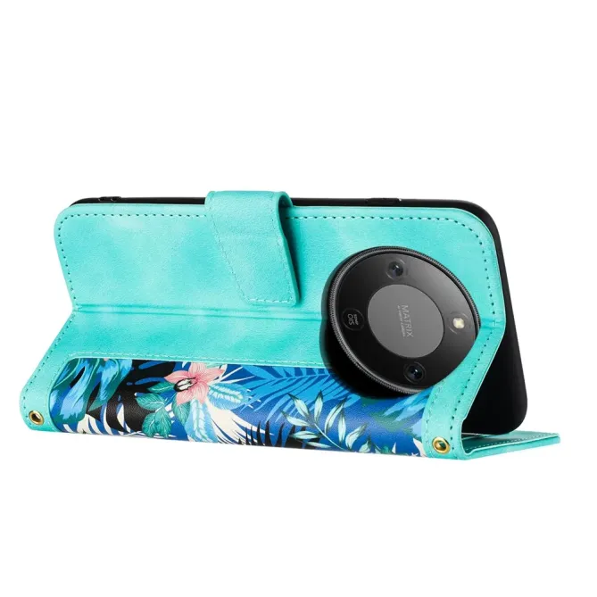 Housse Honor Magic 8 Lite / X9d 5G Tropicale avec Dragonne