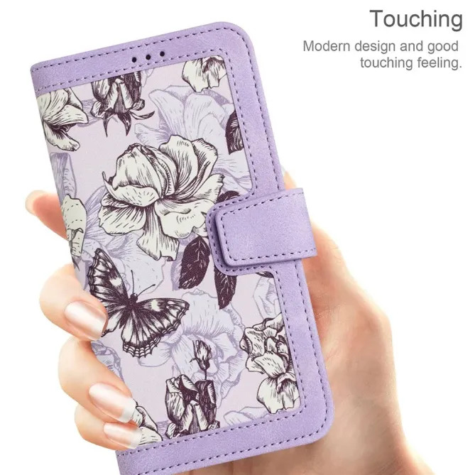 Housse Honor Magic 8 Lite / X9d 5G Croquis Floral avec Dragonne