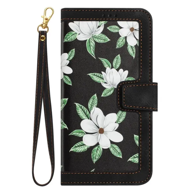 Housse Honor Magic 8 Lite / X9d 5G Magnolias avec Dragonne