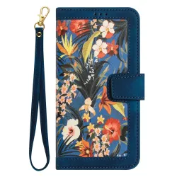 Housse Honor Magic 8 Lite / X9d 5G Fleurs Exotiques avec Dragonne