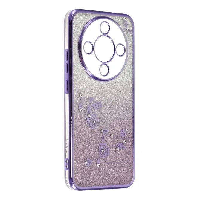 Coque Honor Magic 8 Lite / X9d 5G Glamour Glitz avec Sangle