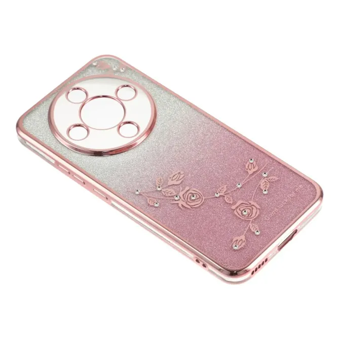 Coque Honor Magic 8 Lite / X9d 5G Glamour Glitz avec Sangle