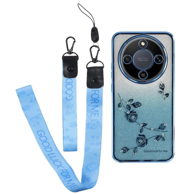 Coque Honor Magic 8 Lite / X9d 5G Glamour Glitz avec Sangle