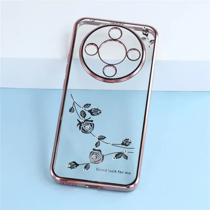 Coque Honor Magic 8 Lite / X9d 5G à Cristaux et Fleurs