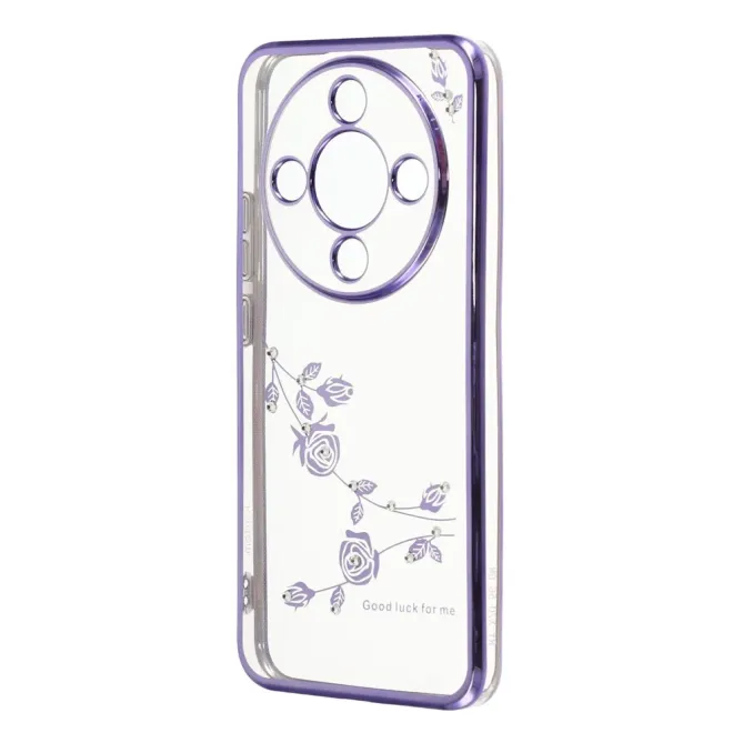 Coque Honor Magic 8 Lite / X9d 5G à Cristaux et Fleurs