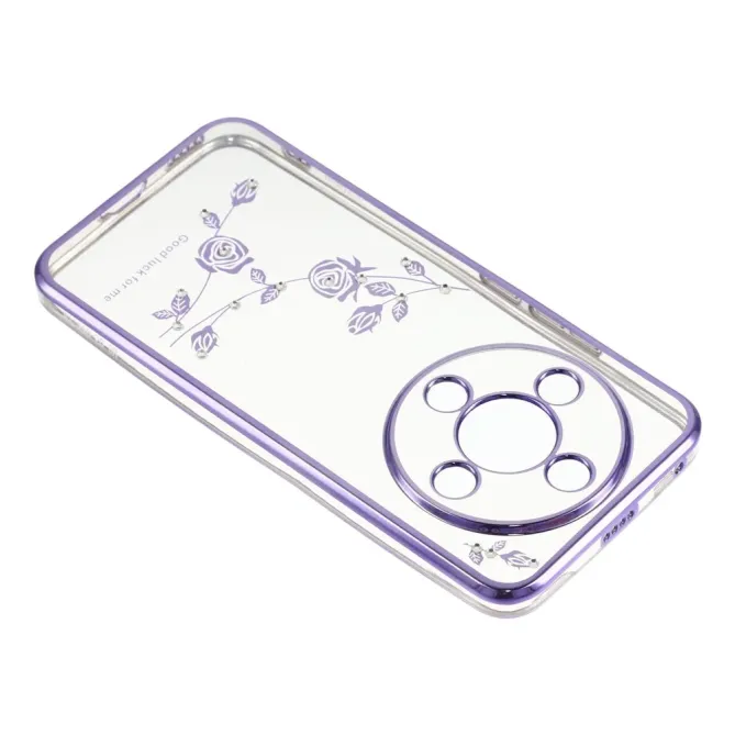 Coque Honor Magic 8 Lite / X9d 5G à Cristaux et Fleurs