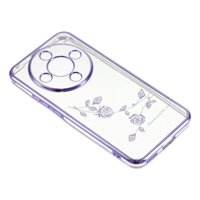 Coque Honor Magic 8 Lite / X9d 5G à Cristaux et Fleurs