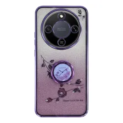 Coque Honor Magic 8 Lite / X9d 5G Glamour Glitz avec Anneau