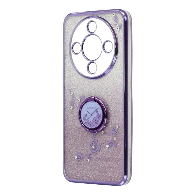 Coque Honor Magic 8 Lite / X9d 5G Glamour Glitz avec Anneau