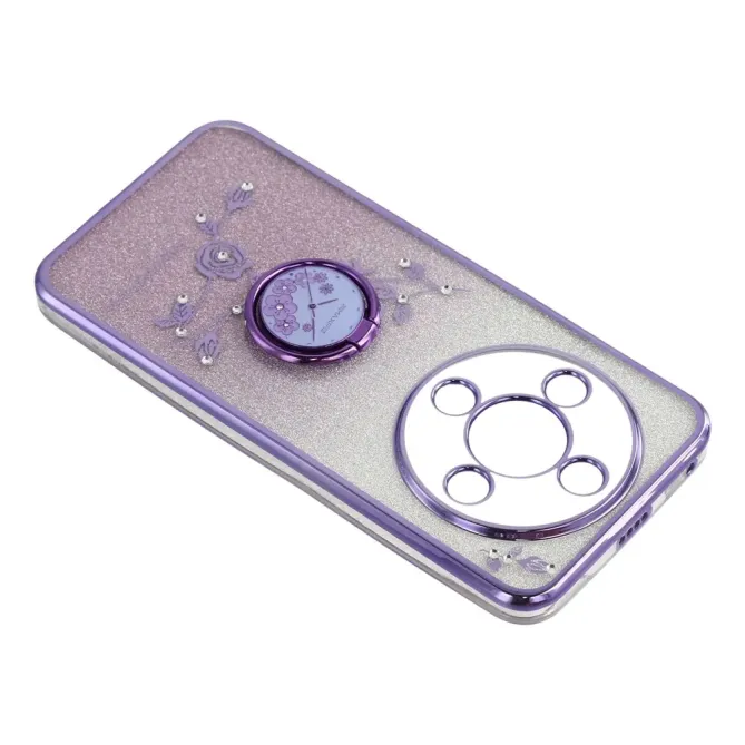 Coque Honor Magic 8 Lite / X9d 5G Glamour Glitz avec Anneau