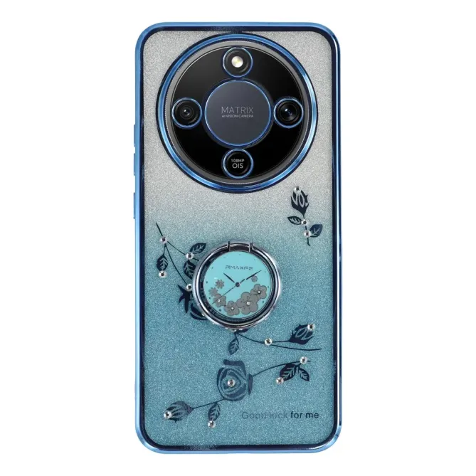 Coque Honor Magic 8 Lite / X9d 5G Glamour Glitz avec Anneau