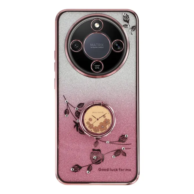 Coque Honor Magic 8 Lite / X9d 5G Glamour Glitz avec Anneau