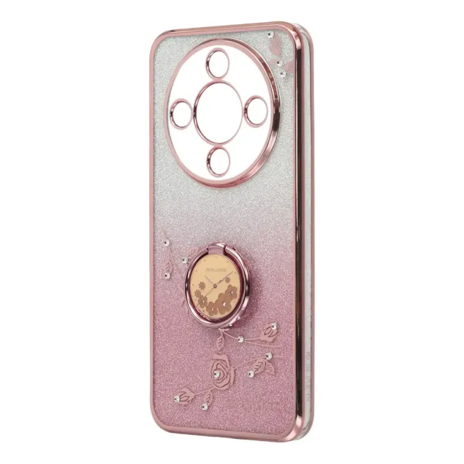 Coque Honor Magic 8 Lite / X9d 5G Glamour Glitz avec Anneau