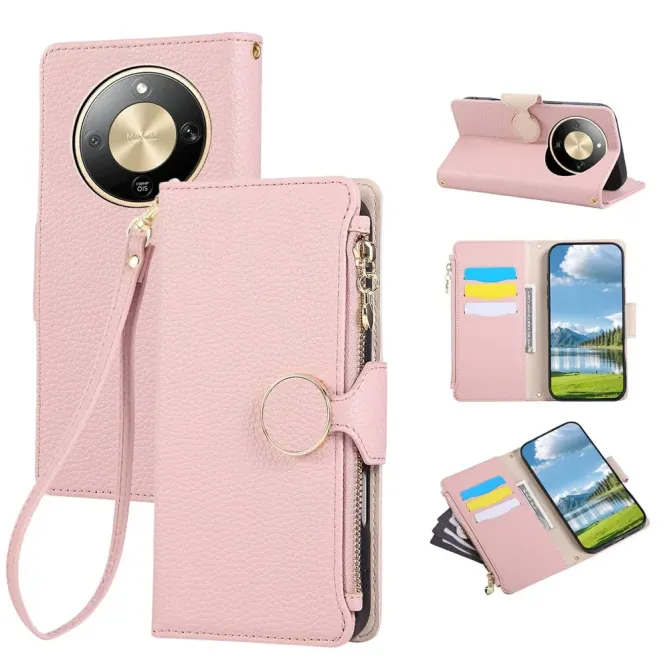 Housse Honor Magic 8 Lite / X9d 5G Portefeuille Zippé | Léonie