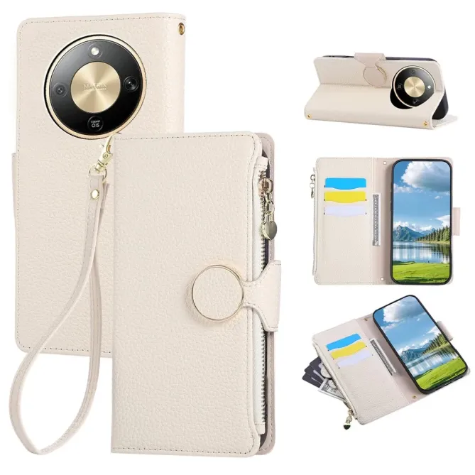 Housse Honor Magic 8 Lite / X9d 5G Portefeuille Zippé | Léonie