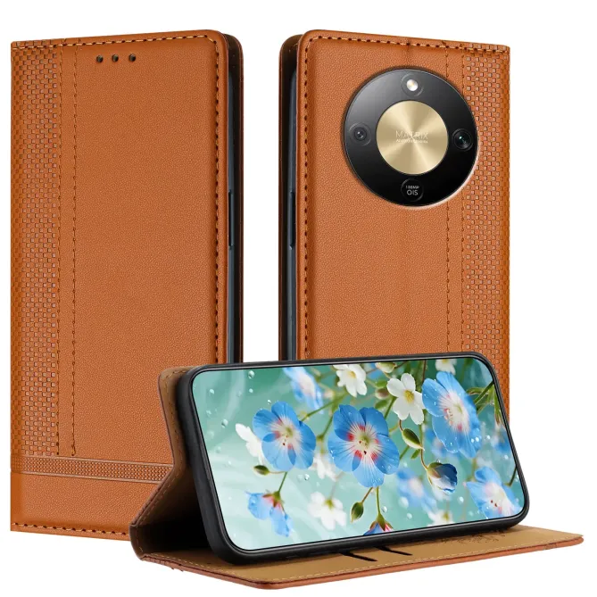 Housse Honor Magic 8 Lite / X9d 5G Lignes Structurées avec Porte-Carte