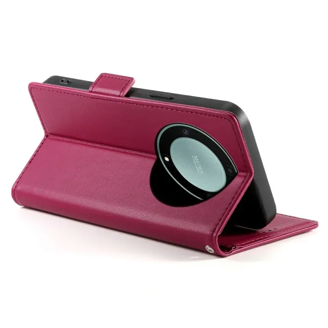 Housse Honor Magic 8 Lite Sienna portefeuille support