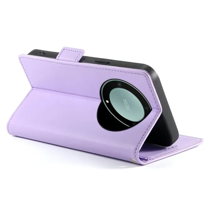 Housse Honor Magic 8 Lite Sienna portefeuille support