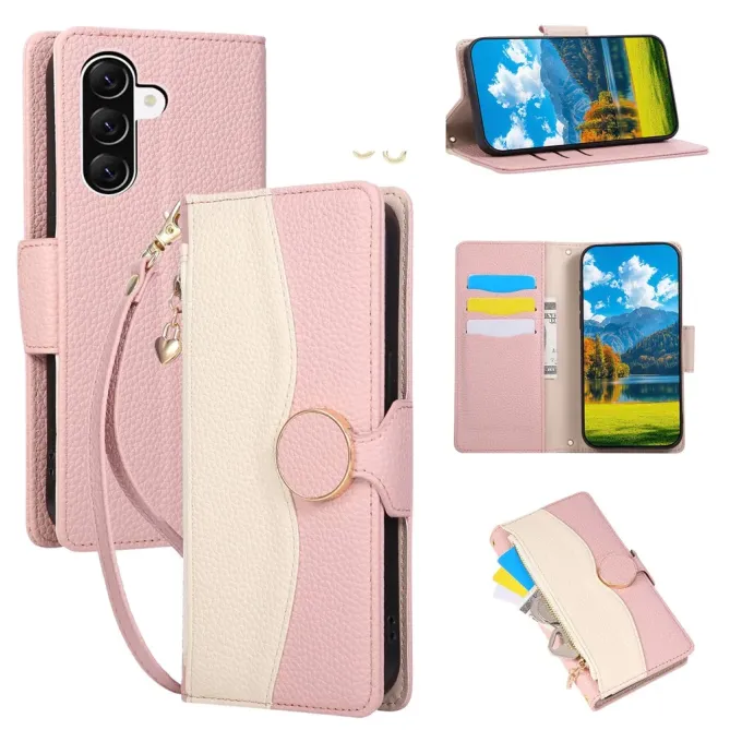 Housse Samsung Galaxy A57 Portefeuille Bicolore | CANDICE
