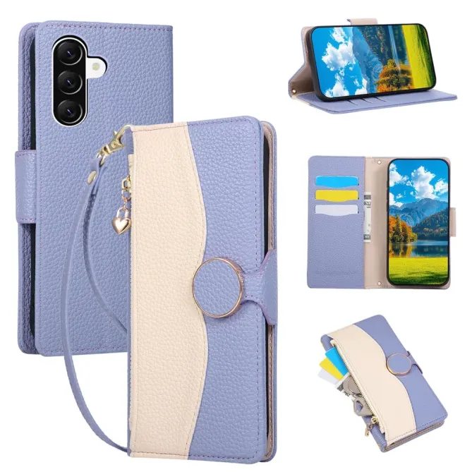 Housse Samsung Galaxy A57 Portefeuille Bicolore | CANDICE
