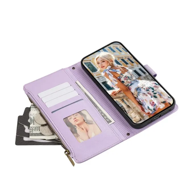 Housse Samsung Galaxy A17 5G / 4G Portefeuille Zippé | MATHILDE