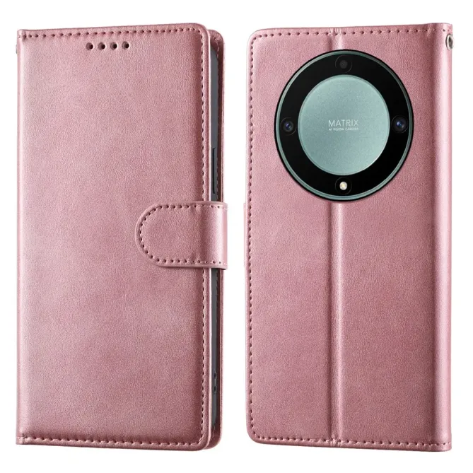 Housse Honor Magic 8 Lite portefeuille cuir avec dragonne