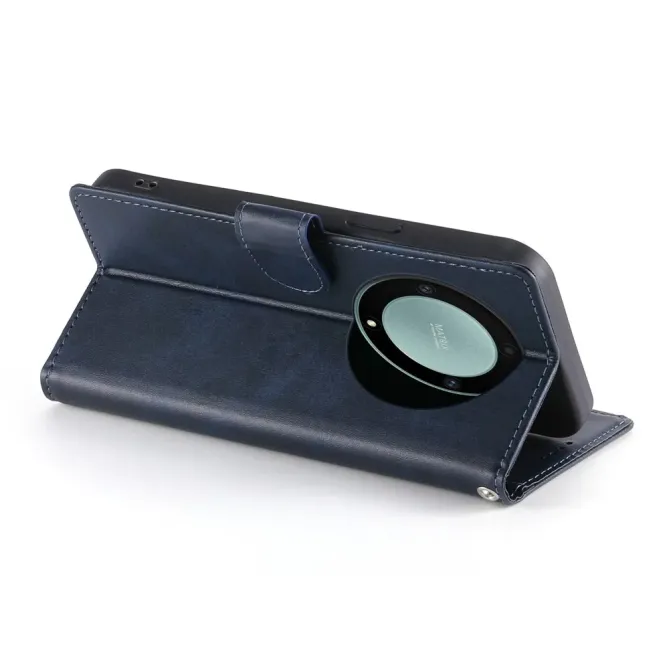 Housse Honor Magic 8 Lite portefeuille cuir avec dragonne