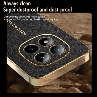 Coque Xiaomi Redmi Note 15 Pro Plus / Poco M8 Pro 5G Simili Cuir Grain