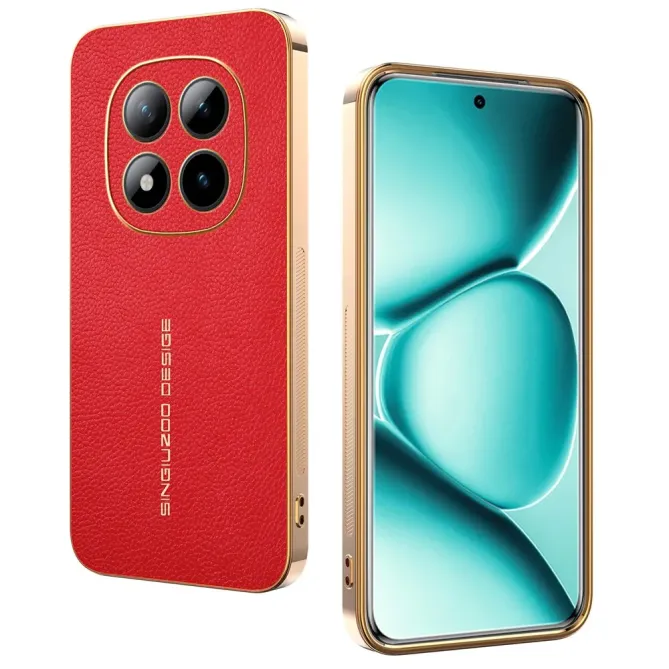 Coque Xiaomi Redmi Note 15 Pro Plus / Poco M8 Pro 5G Simili Cuir Grain