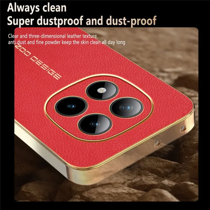 Coque Xiaomi Redmi Note 15 Pro Plus / Poco M8 Pro 5G Simili Cuir Grain