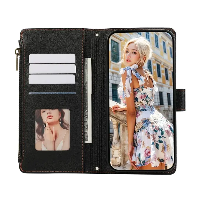 Housse Honor Magic 8 Lite / X9d 5G Portefeuille Zippé | MATHILDE