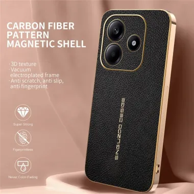 Coque Xiaomi Redmi Note 14 4G Simili Cuir Grainée | VENDÔME