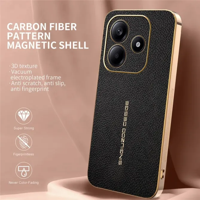 Coque Xiaomi Redmi Note 14 4G Simili Cuir Grainée | VENDÔME